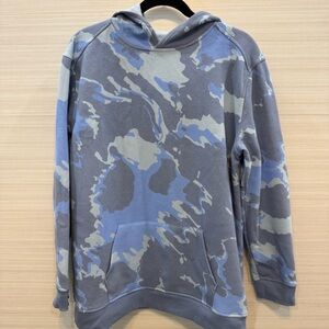 Xersion Gray and Blue Camo Hoodie Boy’s XL 18/20H